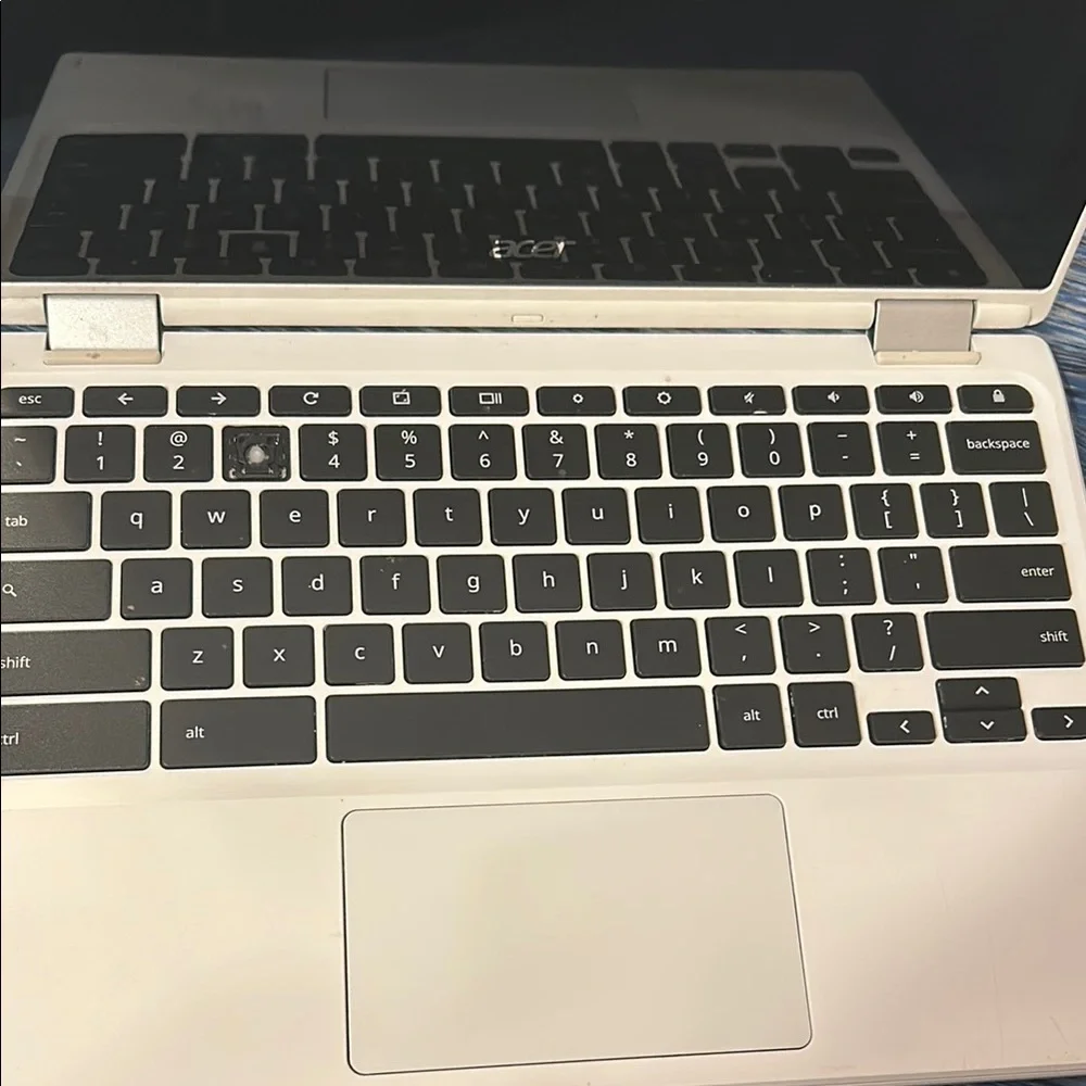 Acer White Convertible Laptop with 360-Degree Hinge